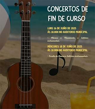 Fechas, información, programa, cartel, imágenes, mapa y ubicación de Concerto Fin de Curso da Escola de Música  en  A Illa de Arousa