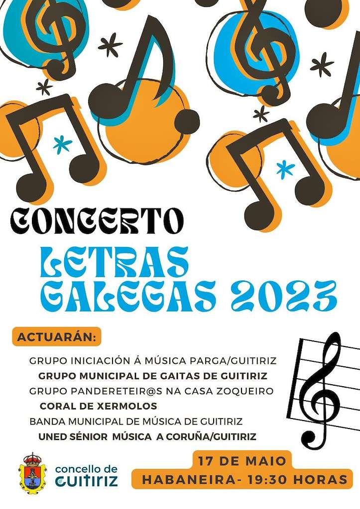 Concerto Letras Galegas en Guitiriz