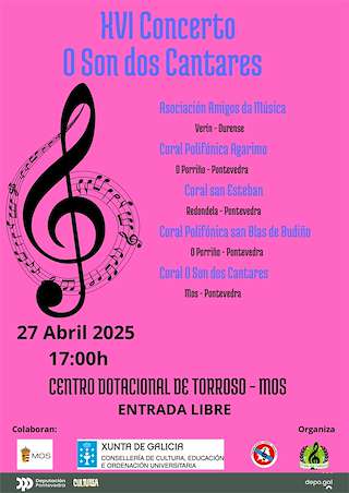 Fechas, información, programa, cartel, imágenes, mapa y ubicación de XVI Concerto O Son dos Cantares  en  Mos