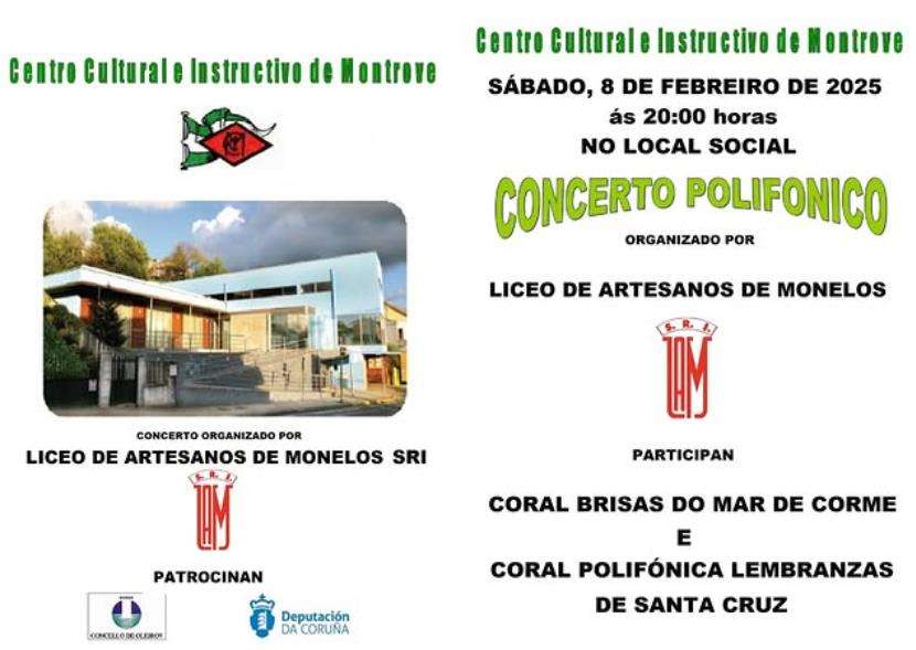 Concerto Polifónico de Montrove en Oleiros