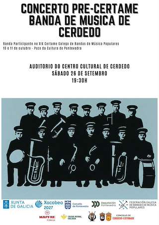Fechas, información, programa, cartel, imágenes, mapa y ubicación de Concerto Pre-Certame da Banda de Musica de Cerdedo (2026)