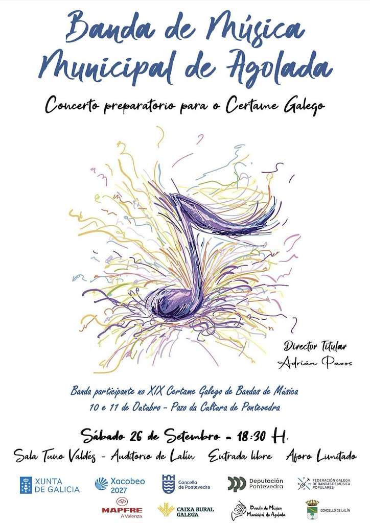 Concerto Preparatorio para o Certame Galego da Banda de Agolada (2026) en Lalín