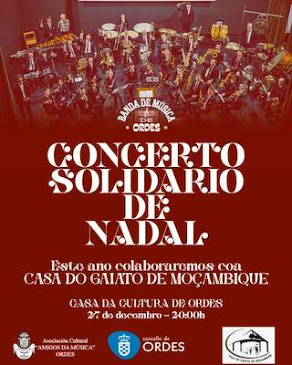Fechas, información, programa, cartel, imágenes, mapa y ubicación de Concierto Solidario de Navidad (2025) en Ordes