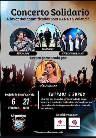 Fechas, información, programa, cartel, imágenes, mapa y ubicación de Concerto Solidario  en  Noia