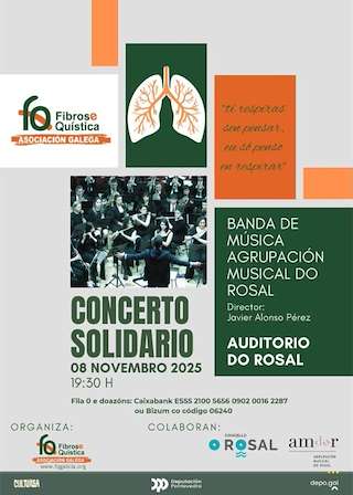 Fechas, información, programa, cartel, imágenes, mapa y ubicación de Concerto Solidario (2025)  en  O Rosal
