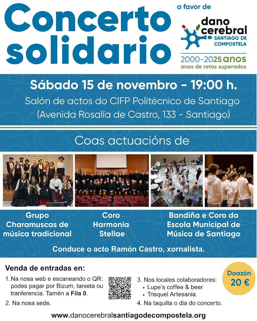 Concerto Solidario Polo Dano Cerebral en Santiago de Compostela