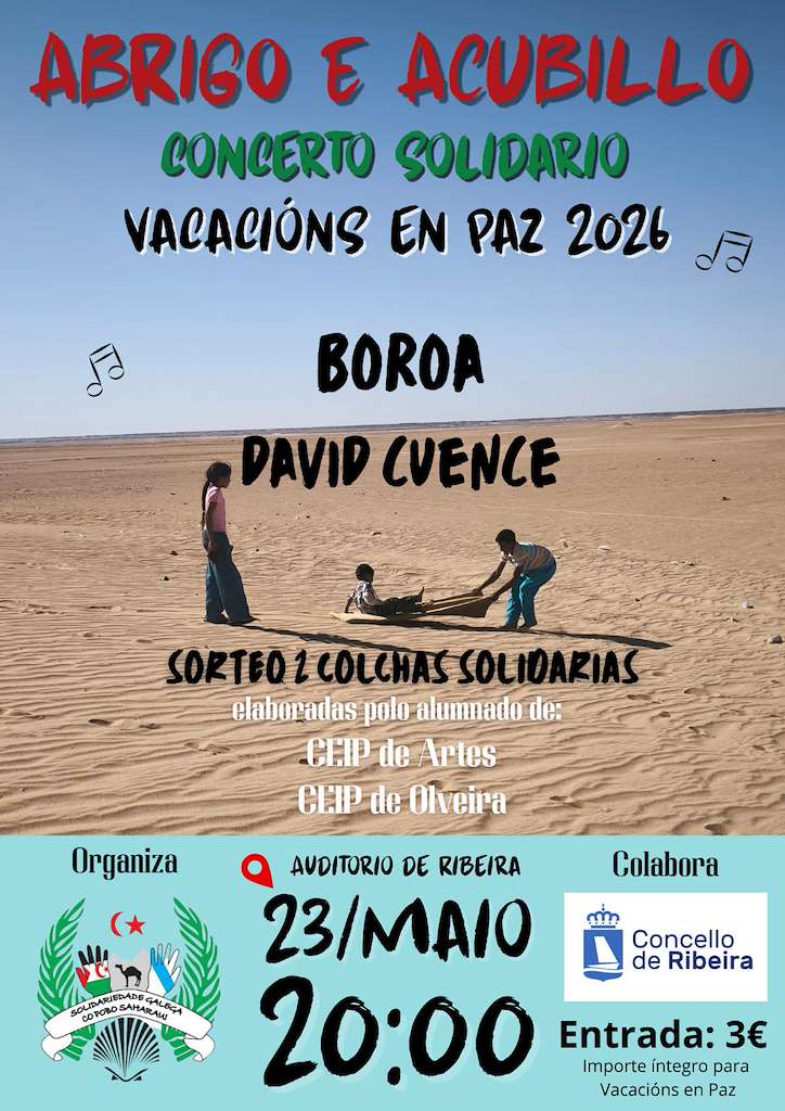 Concerto Solidario Vacacións en Paz (2026) en Ribeira