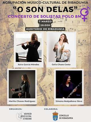 Fechas, información, programa, cartel, imágenes, mapa y ubicación de Concerto Solistas - O Son Delas (2026)  en  Ribadumia