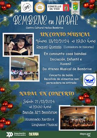 Fechas, información, programa, cartel, imágenes, mapa y ubicación de Concertos de Nadal de Bembrive (2025)  en  Vigo