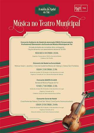 Fechas, información, programa, cartel, imágenes, mapa y ubicación de Concertos de Nadal  en  Tui
