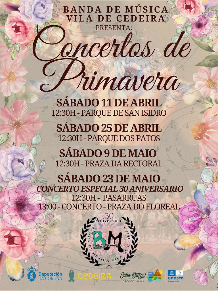 Concertos de Primavera (2026) en Cedeira