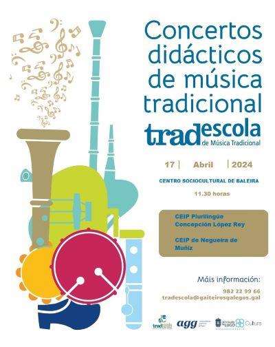 Concertos Didácticos de Música Tradicional Tradescola (2024) en Baleira