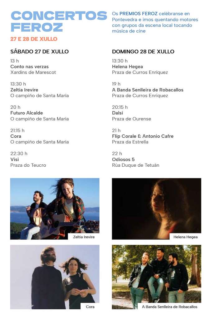 Concertos Feroz en Pontevedra