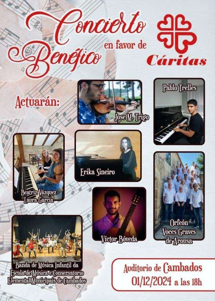 Concierto Benéfico en Favor de Cáritas en Cambados