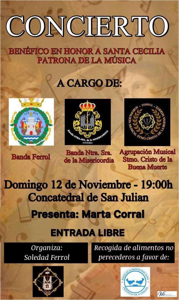 Concierto Benéfico en Honor a Santa Cecilia  en Ferrol