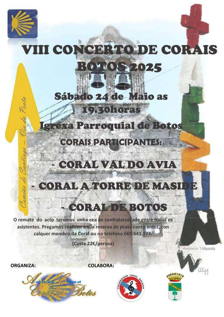 VIII Concierto de Corais de Botos (2025) en Lalín