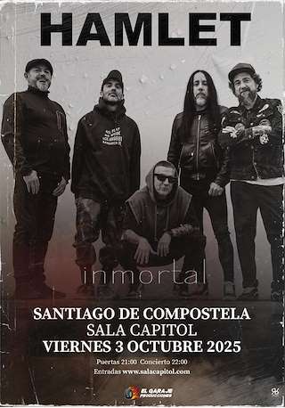 Fechas, información, programa, cartel, imágenes, mapa y ubicación de Concierto de Hamlet (2025)  en  Santiago de Compostela