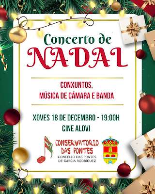 Fechas, información, programa, cartel, imágenes, mapa y ubicación de Concierto de Navidad (2025)  en  As Pontes de García Rodríguez