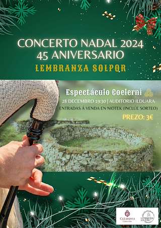 Fechas, información, programa, cartel, imágenes, mapa y ubicación de Concierto de Navidad  en  Celanova