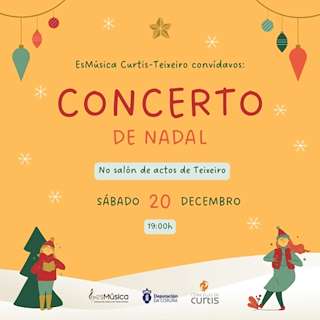 Fechas, información, programa, cartel, imágenes, mapa y ubicación de Concierto de Navidad de la Escuela de Música (2025)  en  Curtis