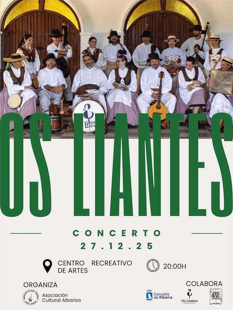 Concierto de Navidad de Os Liantes  (2025) en Ribeira