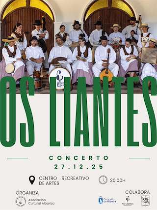 Fechas, información, programa, cartel, imágenes, mapa y ubicación de Concierto de Navidad de Os Liantes  (2025)  en  Ribeira