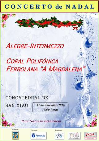 Fechas, información, programa, cartel, imágenes, mapa y ubicación de Concierto de Navidad (2025)  en  Ferrol