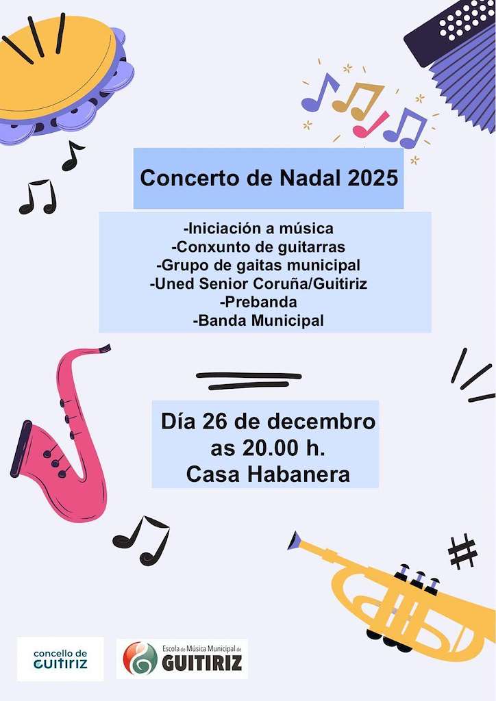 Concierto de Navidad (2025) en Guitiriz