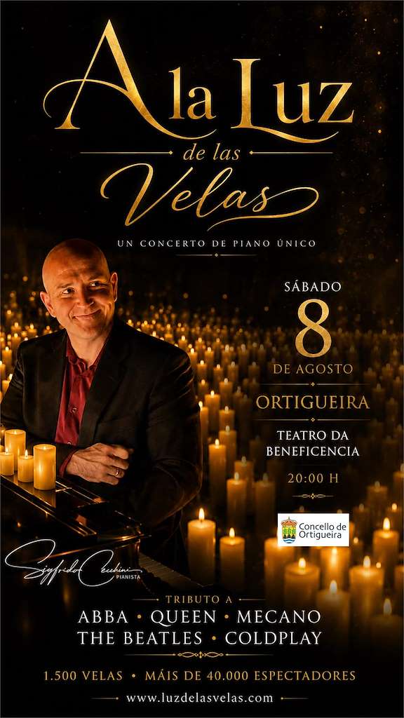 Concierto de Piano “A la Luz de las Velas” (2026) en Ortigueira