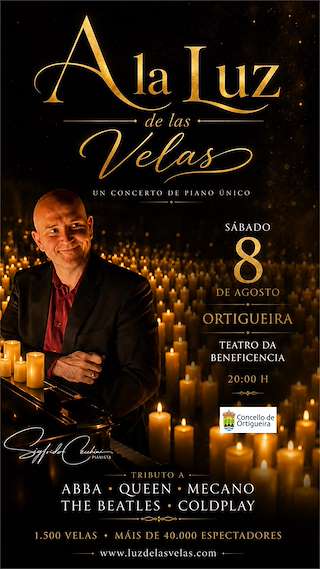 Fechas, información, programa, cartel, imágenes, mapa y ubicación de Concierto de Piano “A la Luz de las Velas” (2026)  en  Ortigueira