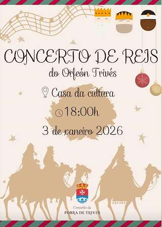 Fechas, información, programa, cartel, imágenes, mapa y ubicación de Concierto de Reyes (2026)  en  A Pobra de Trives
