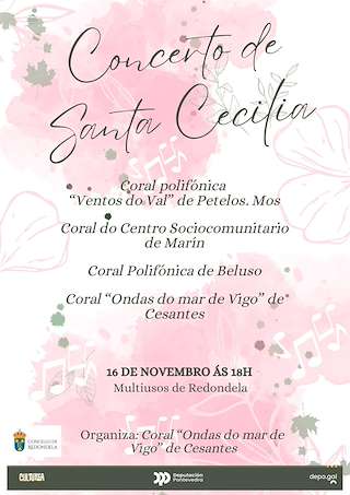 Fechas, información, programa, cartel, imágenes, mapa y ubicación de Concierto de Santa Cecilia  (2025)  en  Redondela