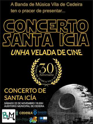 Fechas, información, programa, cartel, imágenes, mapa y ubicación de Concierto de Santa Icía (2025)  en  Cedeira