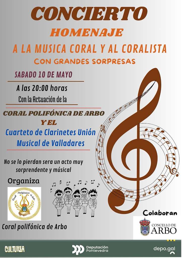 Concierto Homenaje a la Música Coral y al Coralista  (2025) en Arbo