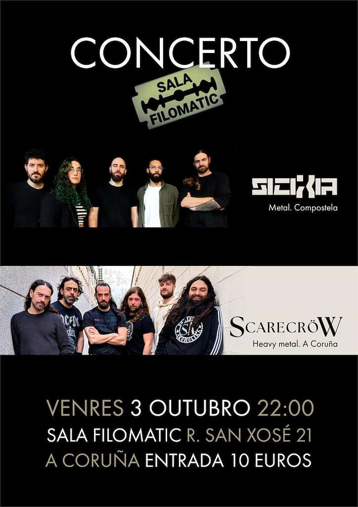 Concierto Sicixia y ScarecröW (2025) en A Coruña