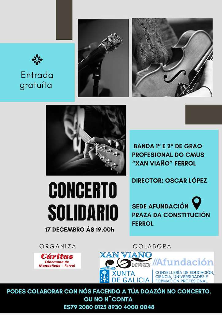Concierto Solidario de Cáritas en Ferrol