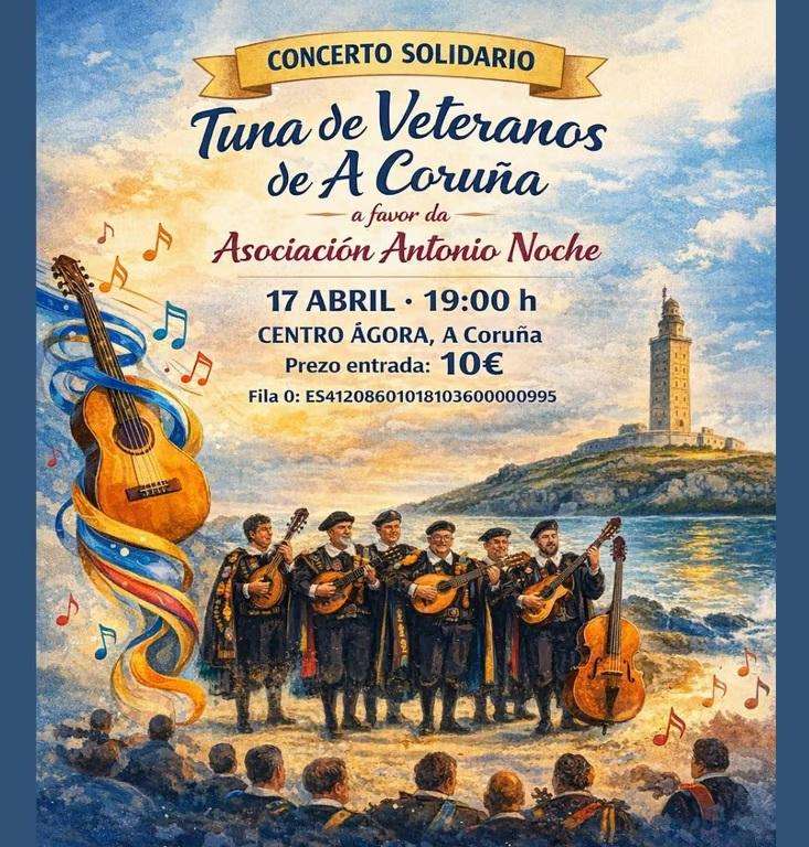 Concierto Solidario de la Tuna de Veteranos (2026) en A Coruña