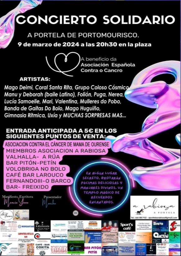 Concierto Solidario en A Portela de Portomourisco en Petín