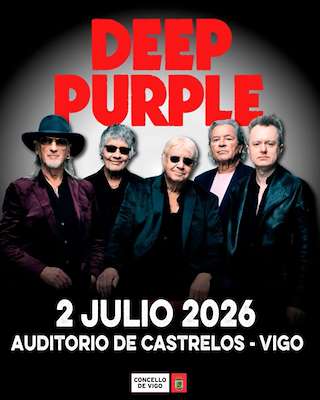 Fechas, información, programa, cartel, imágenes, mapa y ubicación de Conciertos Castrelos - Deep Purple (2026)  en  Vigo