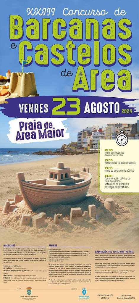 XXIII Concurso Barcanas e Castelos de Area en Malpica de Bergantiños