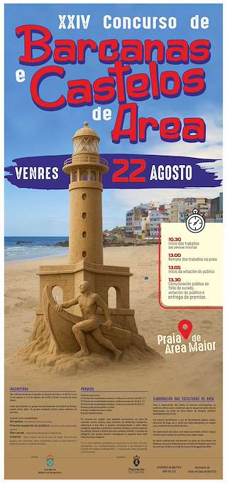 Fechas, información, programa, cartel, imágenes, mapa y ubicación de XXIV Concurso Barcanas e Castelos de Area  en  Malpica de Bergantiños