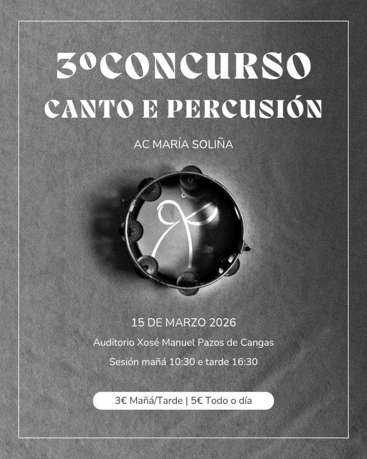III Concurso Canto e Percusión en Cangas de Morrazo