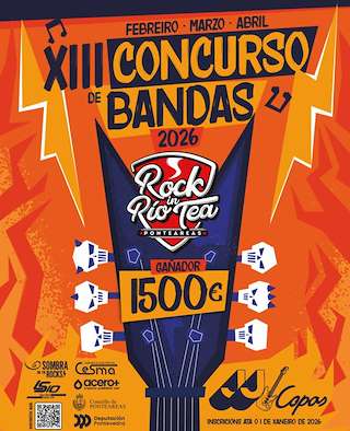 Fechas, información, programa, cartel, imágenes, mapa y ubicación de XIII Concurso de Bandas Rock In Tea (2026) en Ponteareas