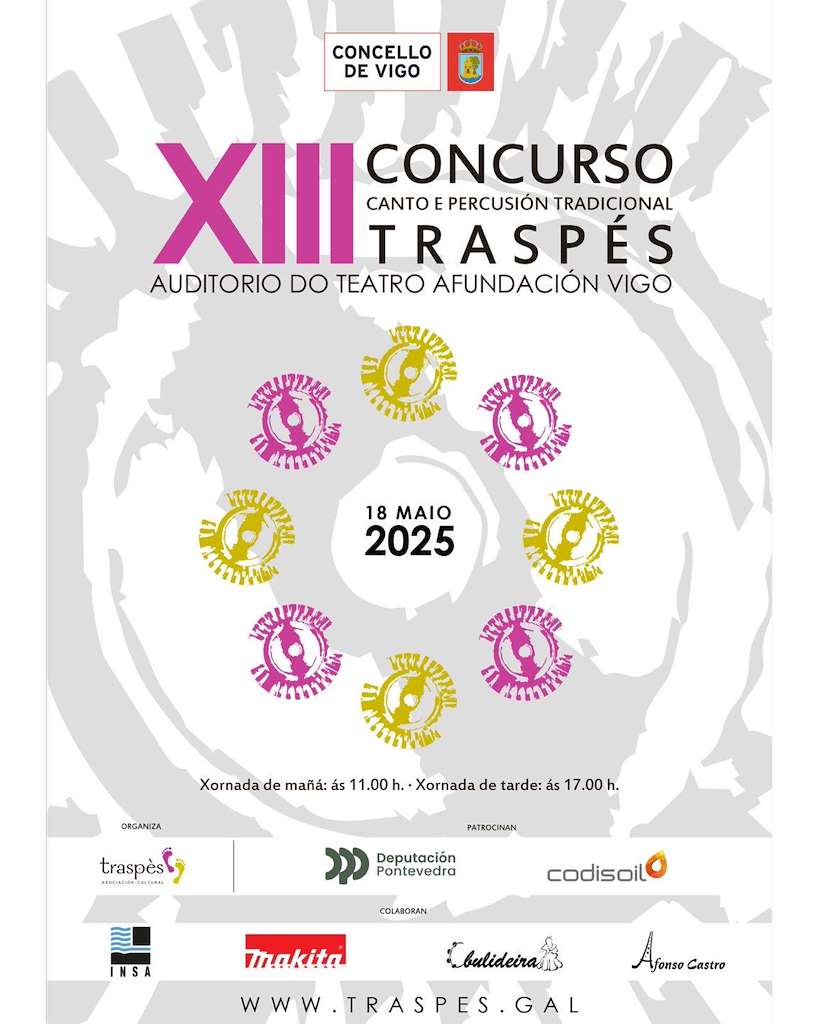XIII Concurso de Canto e Percusión Tradicional Traspés (2025) en Vigo