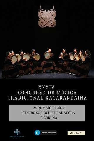 Fechas, información, programa, cartel, imágenes, mapa y ubicación de XXXIV Concurso de Música Tradicional Xacarandaina  en  A Coruña