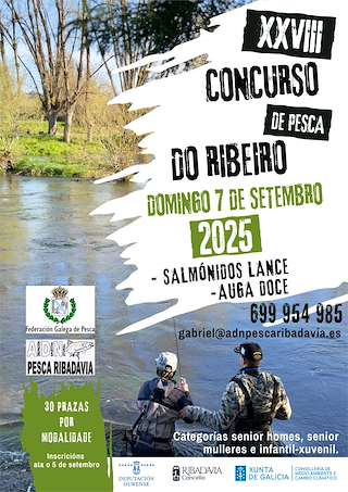 Fechas, información, programa, cartel, imágenes, mapa y ubicación de XXVIII Concurso de Pesca do Ribeiro  en  Ribadavia