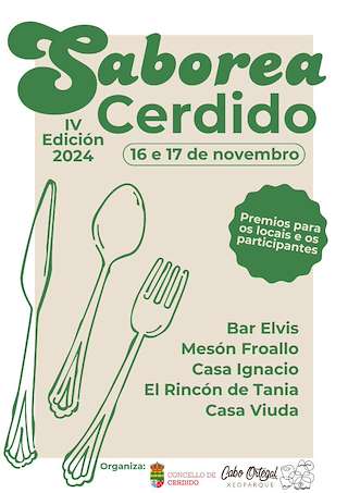 Fechas, información, programa, cartel, imágenes, mapa y ubicación de IV Concurso de Pinchos Saborea Cerdido