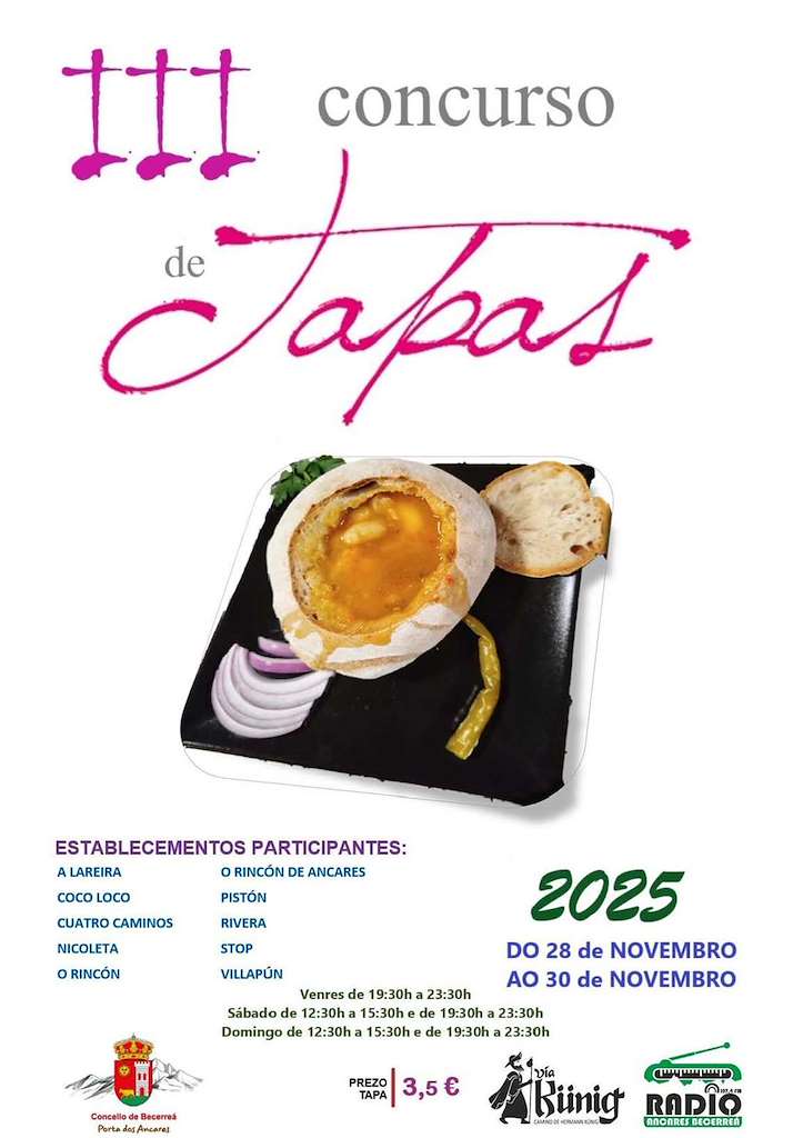 III Concurso de Tapas en Becerreá