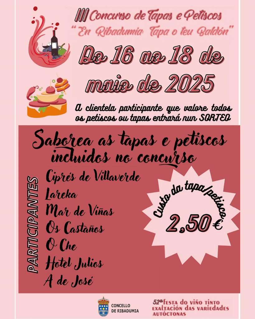 III Concurso de Tapas e Petiscos de Barrantes en Ribadumia