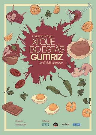 Fechas, información, programa, cartel, imágenes, mapa y ubicación de XI Concurso de Tapas Que Bo Estás Guitiriz